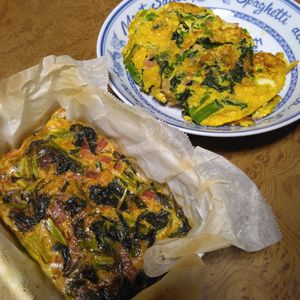 ももの作ってみた!投稿(菜の花のトルティージャ)