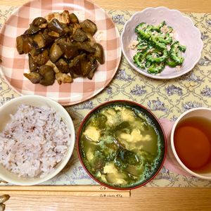 ありみの作ってみた!投稿(ワンパン10分！【鶏むね肉となすの甘酢炒め】)