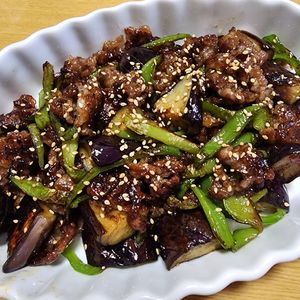 ナムディの作ってみた!投稿(ご飯が進む‼︎『茄子と牛こまのオイスター炒め』丼にも♪)