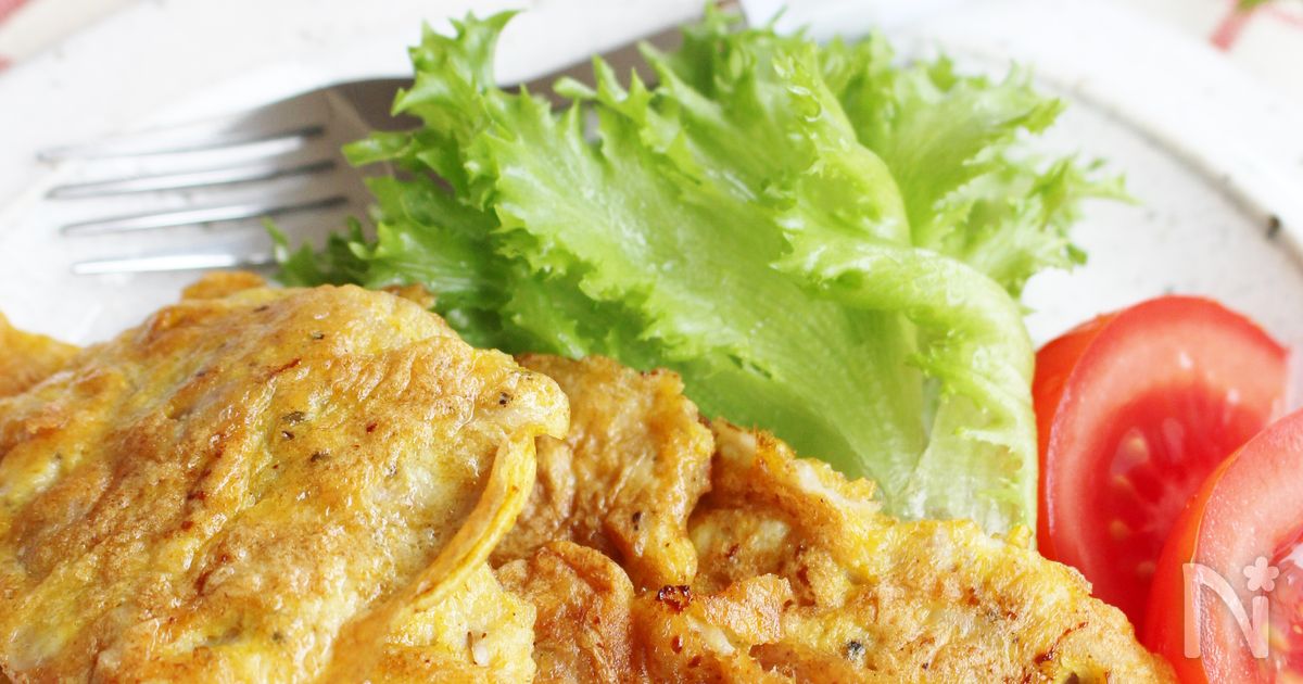 カレー風味のポークピカタ