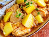 ホクホク♡【新じゃがと鶏肉のスタミナ炒め】お弁当にも◎