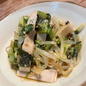 あにゃの作ってみた!投稿(無限！やみつき！『もやしとレタスのゴマぽんサラダ』)