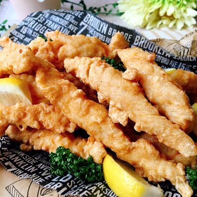 鶏ささみのコンソメスティック唐揚げ