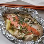 汁まで美味しい！鮭のマヨバターホイル焼き