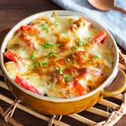 【はんぺんとトマトのカレーグラタン】やみつきスパイシー