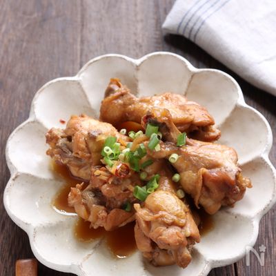 圧力鍋レシピ　ポン酢ベースで鶏手羽元のさっぱり煮