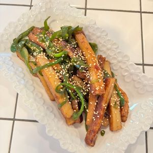 mi-koの作ってみた!投稿(さつま揚とピーマンの甘辛きんぴら【#作り置き #お弁当】)