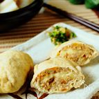 おでんの新定番♪ハンバーグきんちゃく