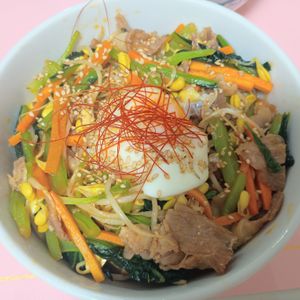 milkの作ってみた!投稿(【豚こま旨辛ビビンバ】一緒に炒めて簡単早い！)