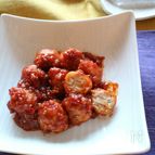 免疫力UP！タラと生麩のふわもちだんごのチリソース