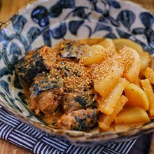 レンジで簡単！＊サバ缶と大根のごま味噌煮＊