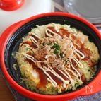 カット野菜(千切りキャベツ)で作る！電子レンジお好み焼き