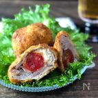 天ぷら粉でカンタン♡サックサクなミニトマクリチの肉巻きフライ