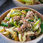 たっぷり野菜が美味♡『キャベツとニラのひき肉あんかけ丼』