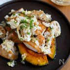 『鶏と焼き野菜のねぎ塩レモンだれ』たれは混ぜるだけ♩