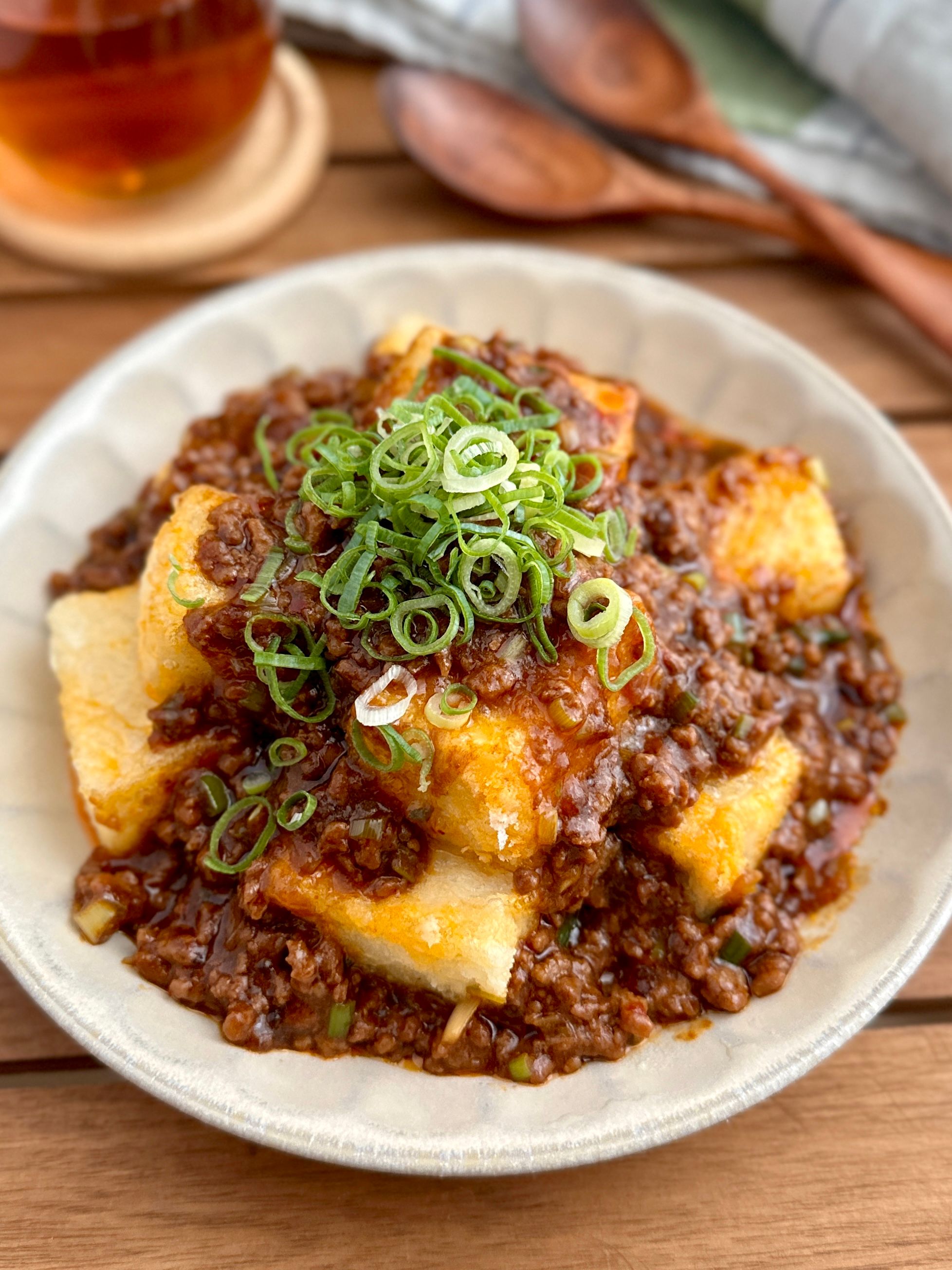 ザクっとろ〜り♡【やみつき！揚げだし麻婆豆腐】 | レシピ