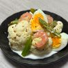 みーこの作ってみた!投稿(えびとカリフラワーと卵のごちそうサラダ\パーティにも/)