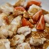 【簡単でおすすめ!】鶏肉とトマトの旨ごまだれ炒めの工程4
