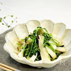 ＼5分で完成／レンジで簡単♡エリンギと豆苗のサッと和え