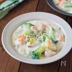【米粉の手作りシチュー】隠し味がポイント！給食で大人気