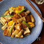 エリンギと厚揚げのオイスターソース炒め