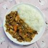 ぴんくツバメの作ってみた!投稿(パパっと完成♩【豚肉ときのこの時短カレー】煮込み時間不要！)