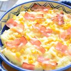 【豆腐のコーン＆ベーコングラタン】米粉で簡単！ヘルシーおかず