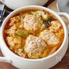 【ふわふわ鶏団子と卵の旨だしキムチスープ】包丁まな板不要！
