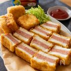 子ども達も大喜び！弁当とおかずに！【スパムと豆腐の挟み揚げ】