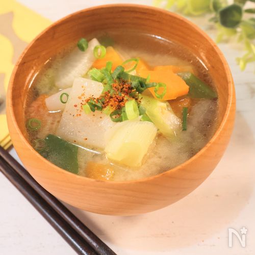 ◆野菜だけで！豚汁風みそ汁◆煮るまで5分♪