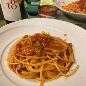 みっさキッチンの作ってみた!投稿(本格！プッタネスカ(娼婦風パスタ))