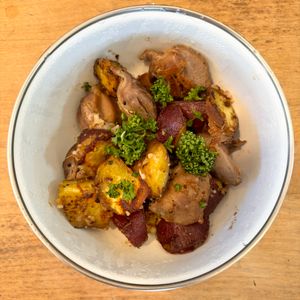 figの作ってみた!投稿(コリコリ食感がたまらない！砂肝とじゃがいものクミン炒め)