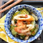 簡単♪やみつき♪きゅうりと竹輪のピリ辛塩昆布漬け♪