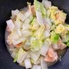 【白菜と手羽元の粒マスタード煮込み】時短でできて美味しい～♪の工程2