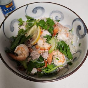 よもぎの作ってみた!投稿(タイ料理を手軽に再現！やみつき【ヤムウンセン】)