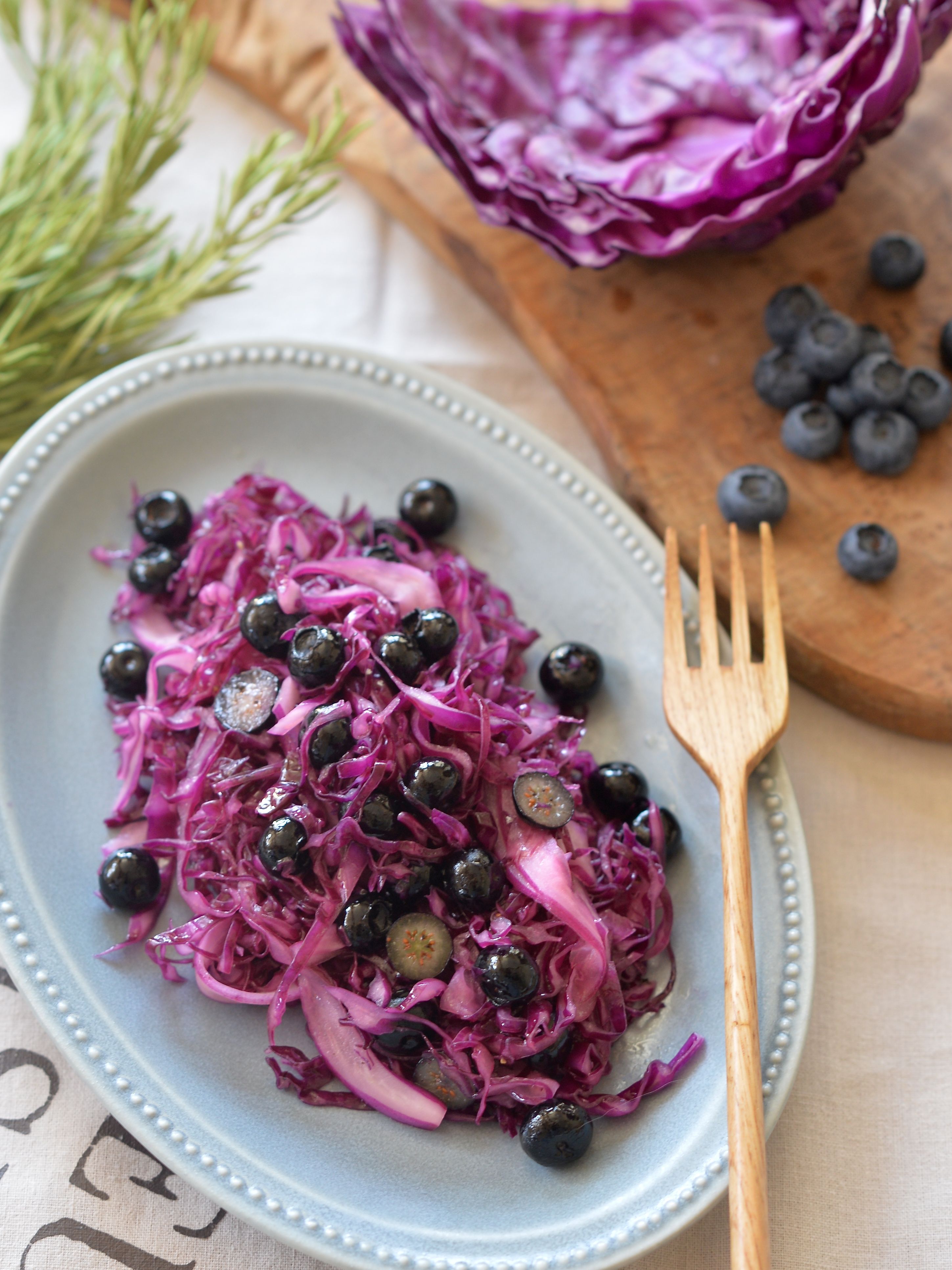 ブルーベリーゼリーサラダのレシピ