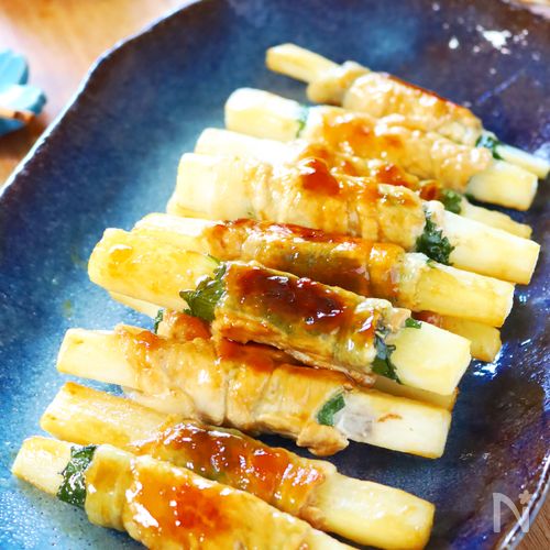 サクうま♡【長芋と大葉の肉巻き】ポン酢だれでさっぱり美味