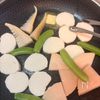 山芋とタケノコのバター甘辛炒めの工程2