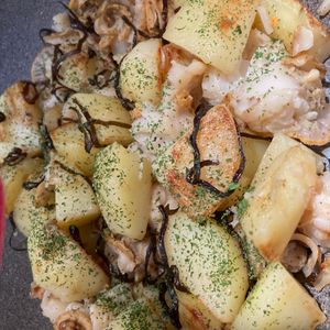 bo-zu3の作ってみた!投稿(シンプルな味が美味い！ベビーホタテとジャガイモの塩昆布炒め)