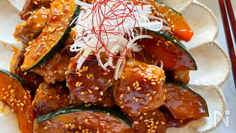 フライパン1つ洗い物少なめ 揚げない肉団子とかぼちゃの甘酢 By Yasu レシピサイト Nadia ナディア プロの料理家のおいしいレシピ