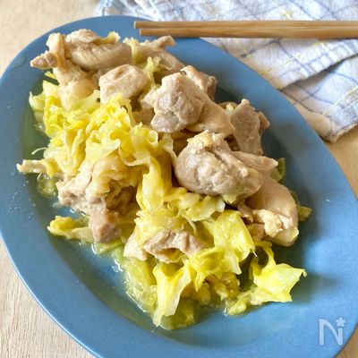 鶏味噌キャベツ【#蒸し調理#ヘルシーレシピ】