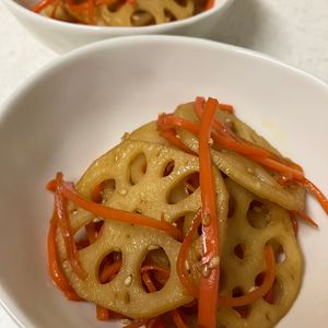 ミントミントの作ってみた!投稿(【基本のれんこんのきんぴら】甘辛♩ごはんが進む！シャキシャキ)