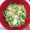 milkの作ってみた!投稿(新玉ねぎと豆苗のツナポンあえ)