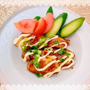 にゃ〜むずの作ってみた!投稿(【甘酢マヨチキン】10分で完成!鶏むね肉で節約♡)