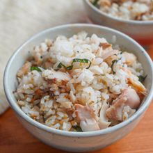 大葉の風味が◎！シマホッケの混ぜご飯