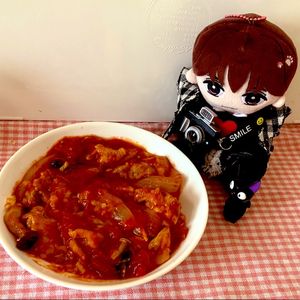 ずみ🍓の作ってみた!投稿(【鶏むね肉のトマト煮込み】濃厚トマトソースにチーズがとろり♡)