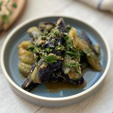なすでご飯がすすむ！【なすの胡麻味噌あえ】