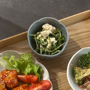 974790の作ってみた!投稿(豆腐と豆苗のごま味噌マヨ和え)