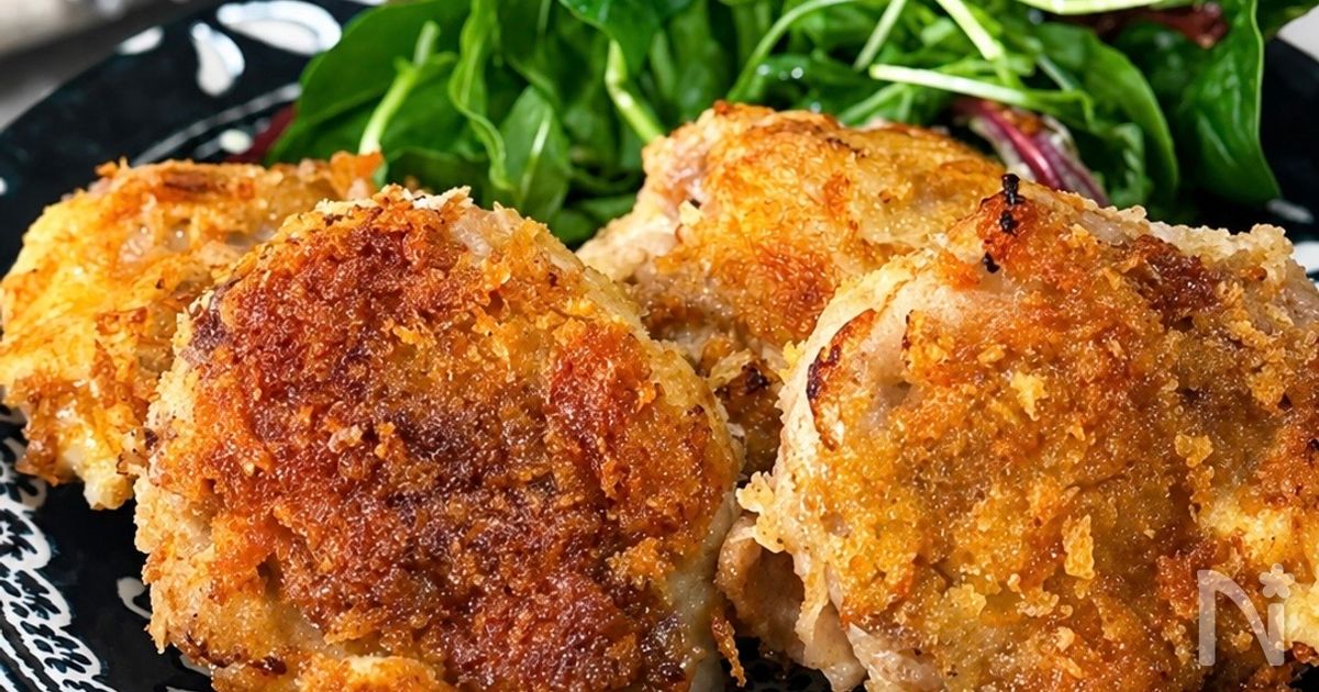 【豚こまチーカツ】豚こま肉でボリューム満点♪