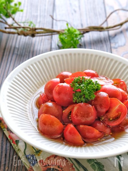 簡単常備菜！プチトマトのすし酢マリネ